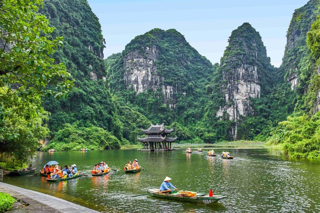 Hanoi – Hoa Lu Ancient Capital – Trang An Boat Trip – Mua Cave (MEALS D, L)
